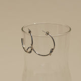ciite' シーテ ピアス（両耳用） 【 金属アレルギー対応 】 ノットサークルピアス サージカルステンレス 316L (両耳用)