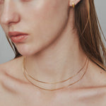 ciite' シーテ ネックレス 【 金属アレルギー対応 】 1mm スネークネックレス 2個セット サージカルステンレス 316L 36～41cm, 39～44cm