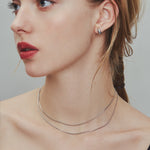 ciite' シーテ ネックレス 【 金属アレルギー対応 】 1mm スネークネックレス 2個セット サージカルステンレス 316L 36～41cm, 39～44cm