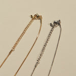 ciite' シーテ ネックレス 【 金属アレルギー対応 】 1mm スネークネックレス 2個セット サージカルステンレス 316L 36～41cm, 39～44cm