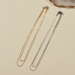 ciite' シーテ ネックレス 【 金属アレルギー対応 】 1mm スネークネックレス 2個セット サージカルステンレス 316L 36～41cm, 39～44cm