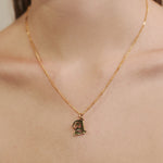 ciite' シーテ ネックレス 【 金属アレルギー対応 】 イニシャルネックレス サージカルステンレス 316L ゴールド FREE