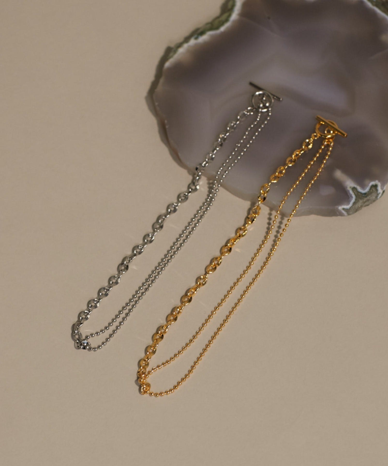 ciite' シーテ ネックレス 【 金属アレルギー対応 】 ニュアンスチェーンネックレス サージカルステンレス 316L