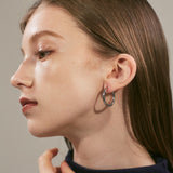 ciite' シーテ ピアス（両耳用） 【 金属アレルギー対応 】 シンプルフープピアス サージカルステンレス 316L (両耳用) シルバー FREE