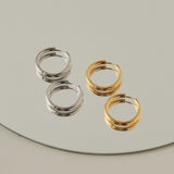 ciite' シーテ ピアス（両耳用） 【 金属アレルギー対応 】 シンプルフープピアス サージカルステンレス 316L (両耳用)