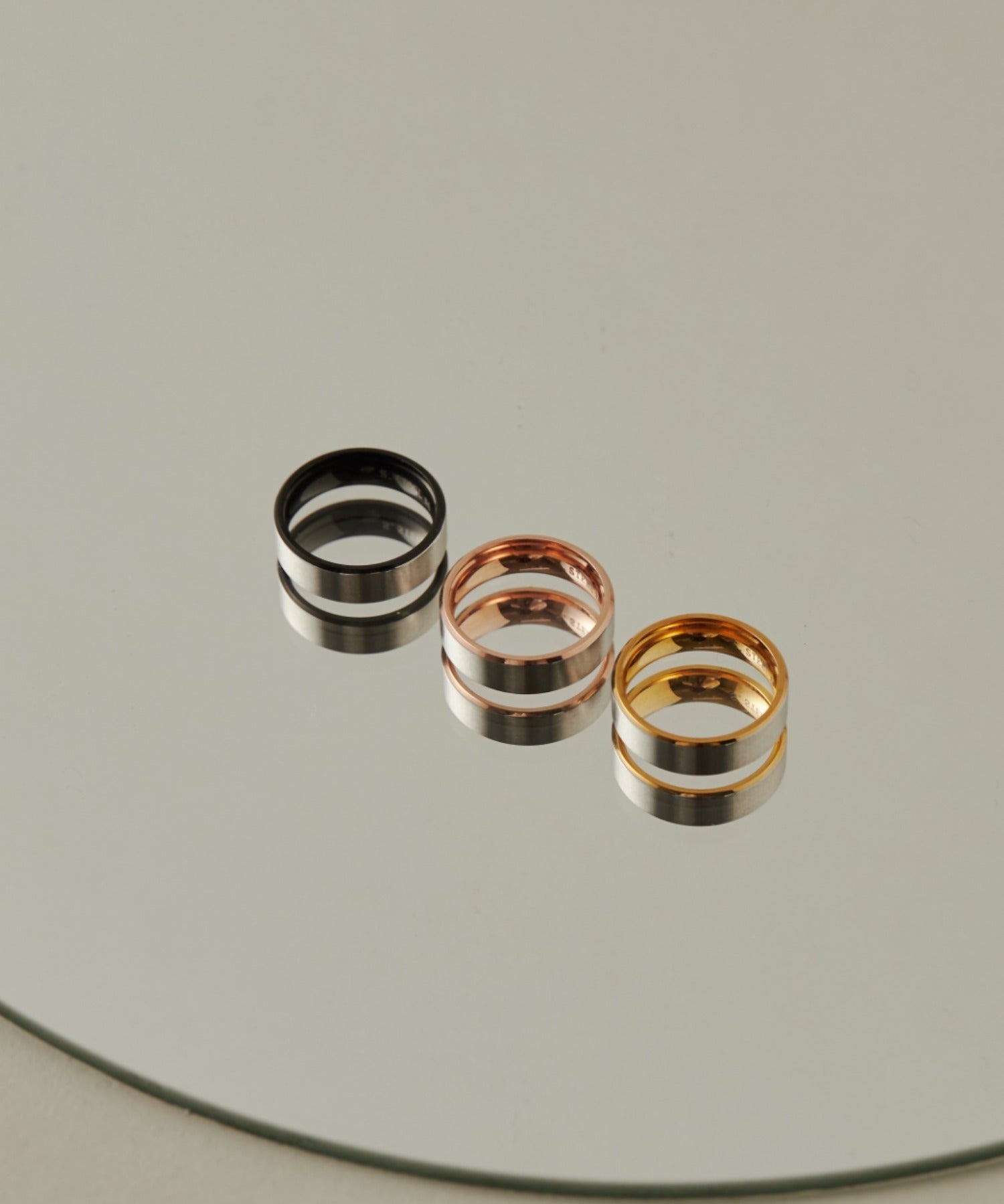 ciite' シーテ リング 【 金属アレルギー対応 】 バイカラーリング サージカルステンレス 316L
