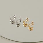 ciite' シーテ ピアス（両耳用） 【 金属アレルギー対応 】 シンプルハーフサークルピアス サージカルステンレス 316L (両耳用)