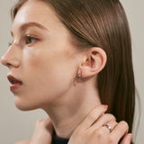 ciite' シーテ ピアス（両耳用） 【 金属アレルギー対応 】 シンプルハーフサークルピアス サージカルステンレス 316L (両耳用)