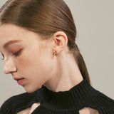 ciite' シーテ ピアス（両耳用） 【 金属アレルギー対応 】 シンプルハーフサークルピアス サージカルステンレス 316L (両耳用)