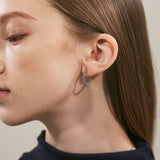 ciite' シーテ ピアス（両耳用） 【 金属アレルギー対応 】 ボールチェーンピアス サージカルステンレス (両耳用) シルバー FREE