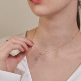ciite' シーテ ネックレス 【 金属アレルギー対応 】 ビジューチェーンネックレス サージカルステンレス 316L