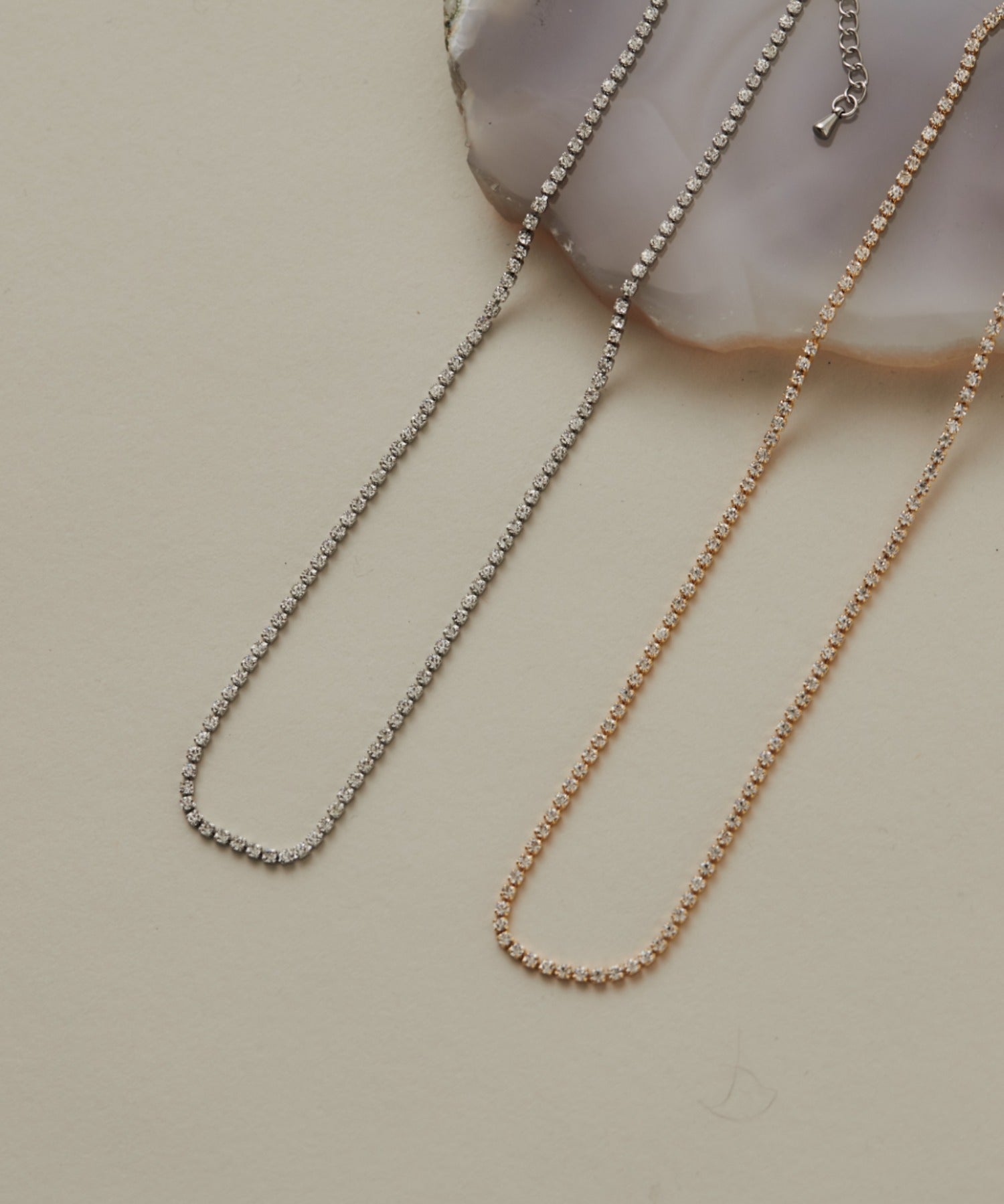 ciite' シーテ ネックレス 【 金属アレルギー対応 】 シンプルビジューネックレス サージカルステンレス 316L