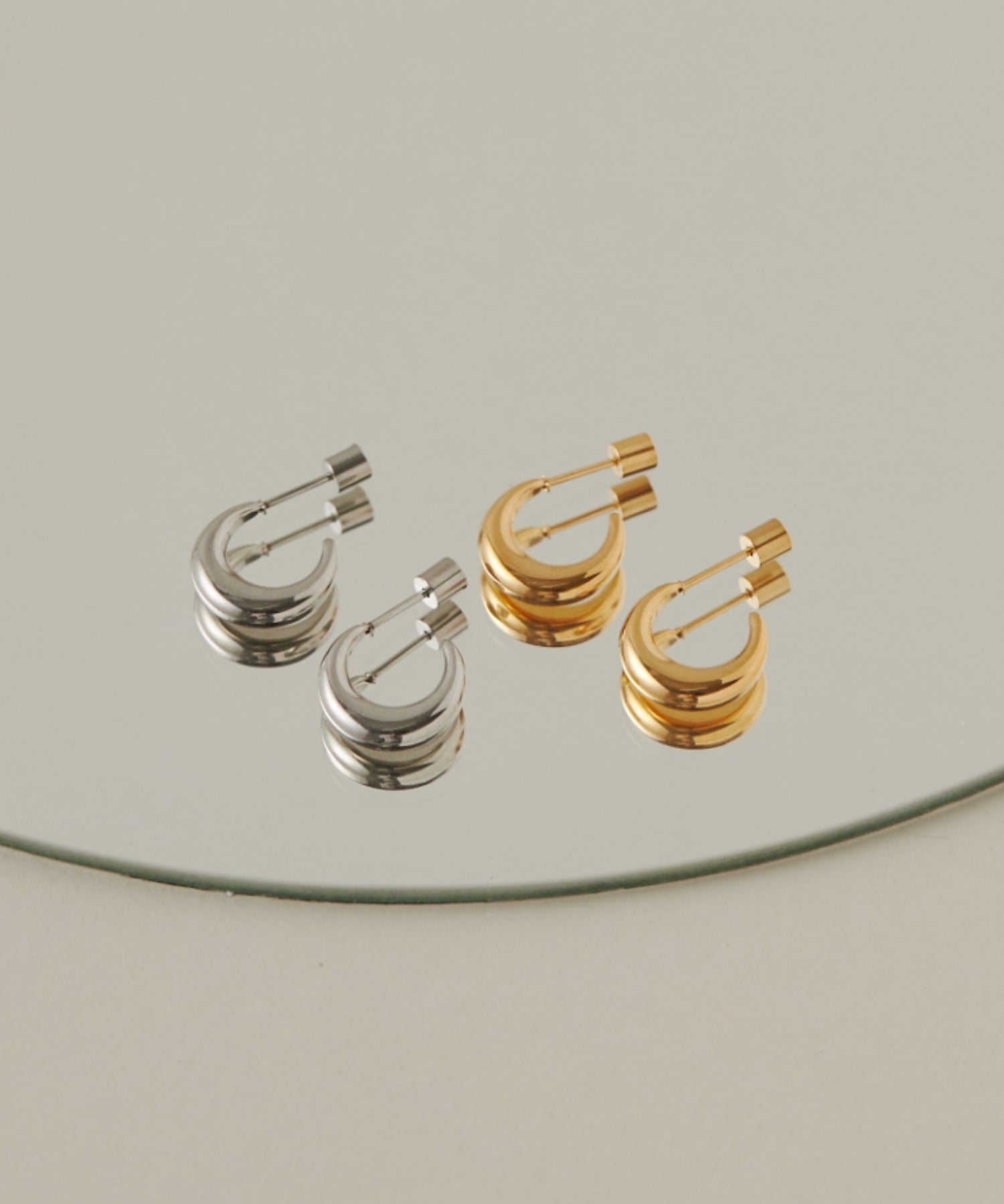 ciite' シーテ ピアス（両耳用） 【 金属アレルギー対応 】 シンプルピアス サージカルステンレス (両耳用)