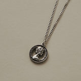 ciite' シーテ ネックレス 【 金属アレルギー対応 】 シルバーコインネックレス サージカルステンレス 316L