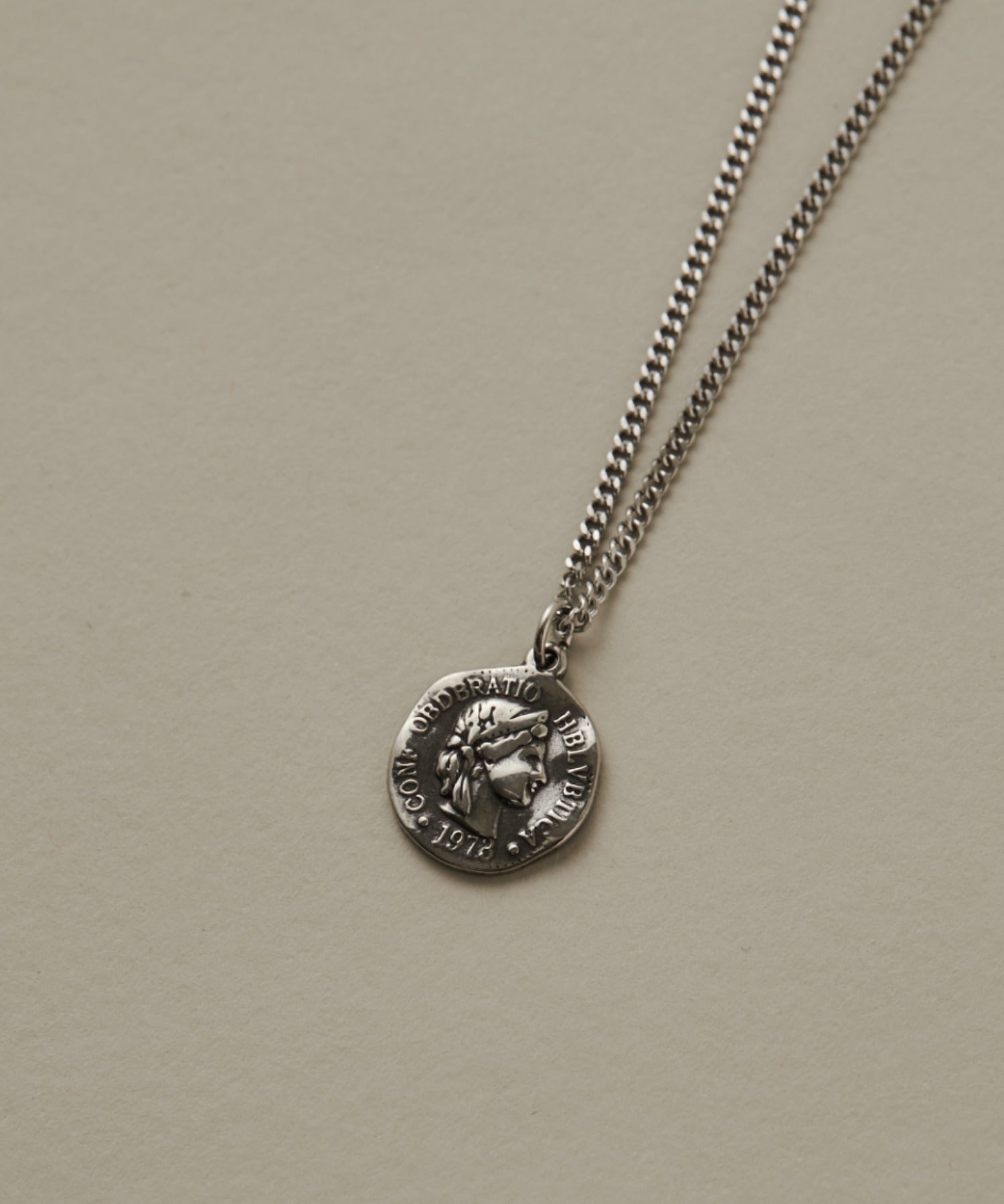 ciite' シーテ ネックレス 【 金属アレルギー対応 】 シルバーコインネックレス サージカルステンレス 316L