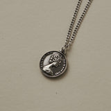 ciite' シーテ ネックレス 【 金属アレルギー対応 】 シルバーコインネックレス サージカルステンレス 316L