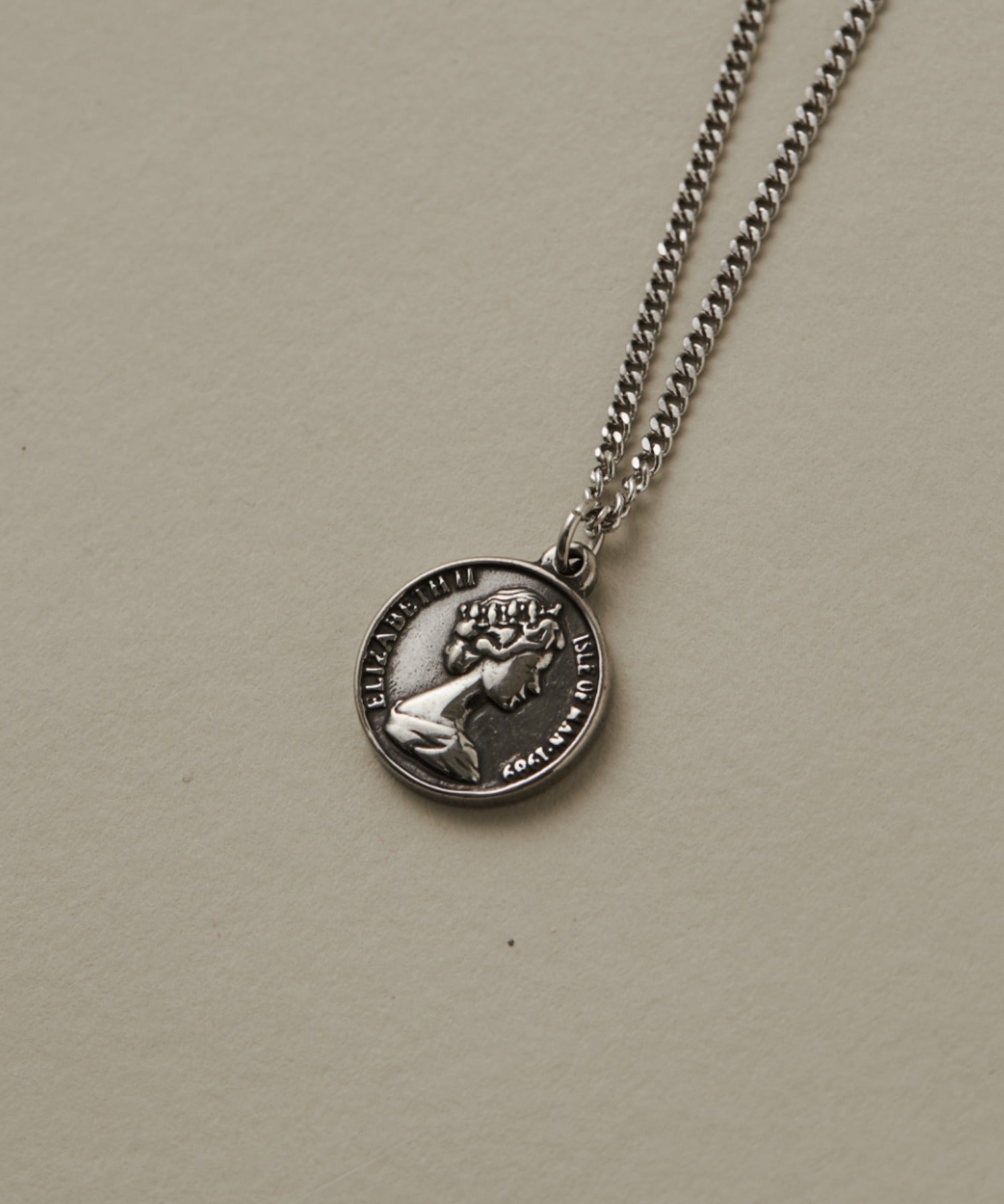 ciite' シーテ ネックレス 【 金属アレルギー対応 】 シルバーコインネックレス サージカルステンレス 316L