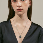 ciite' シーテ ネックレス 【 金属アレルギー対応 】 シルバーコインネックレス サージカルステンレス 316L