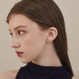 ciite' シーテ ピアス（両耳用） 【 金属アレルギー対応 】 シンプルビジューピアス サージカルステンレス 316L (両耳用)