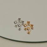ciite' シーテ ピアス（両耳用） 【 金属アレルギー対応 】 シンプルビジューピアス サージカルステンレス 316L (両耳用)