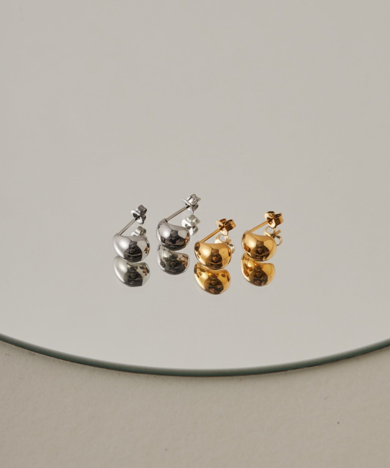 ciite' シーテ ピアス（両耳用） 【 金属アレルギー対応 】 小ぶりシンプルピアス サージカルステンレス 316L (両耳用)