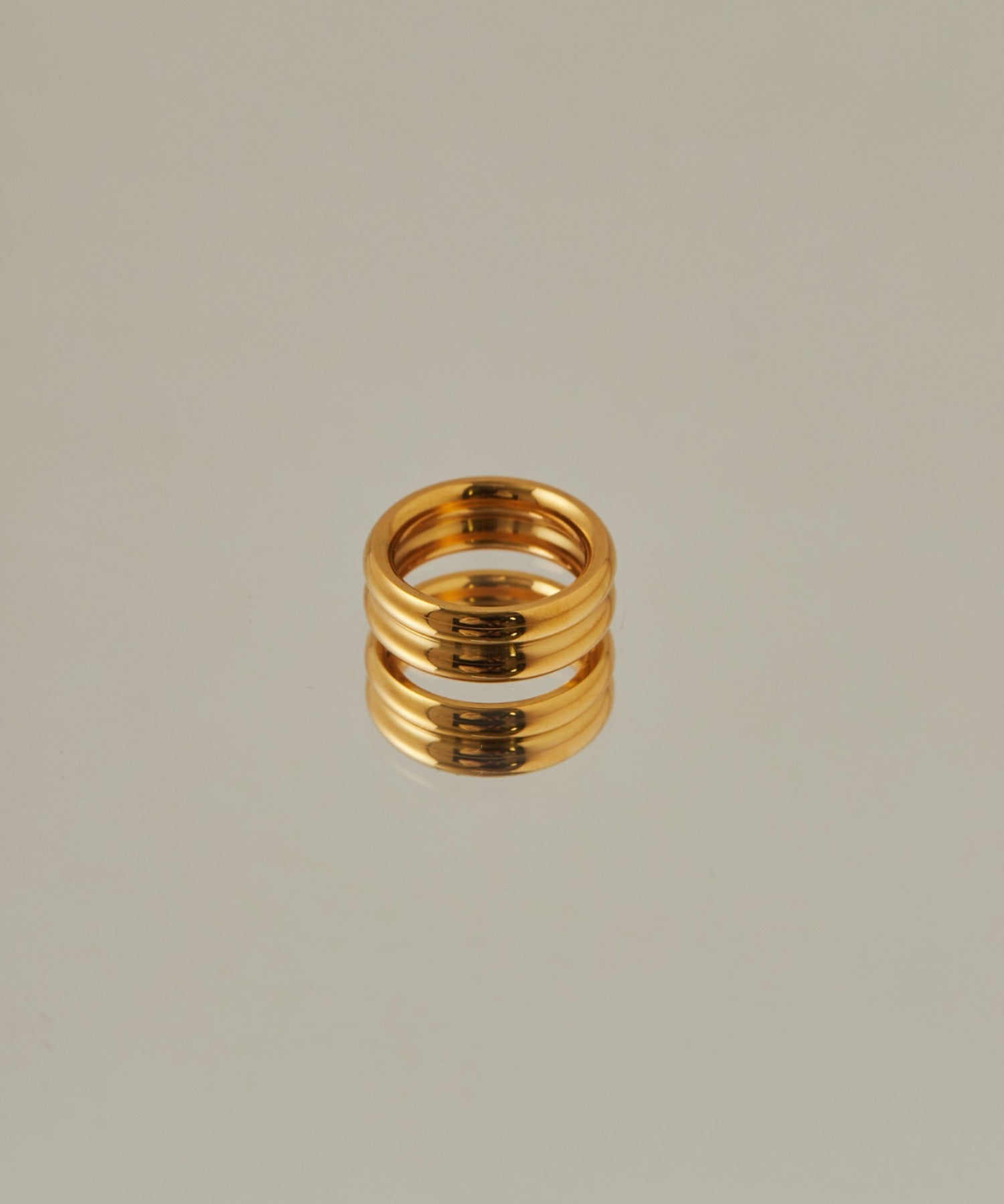 ciite' シーテ リング 【 金属アレルギー対応 】 2連リング サージカルステンレス 316L
